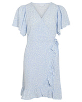 Blå - Kentucky Blue - Vila - Kjole - Blomster - 14102088