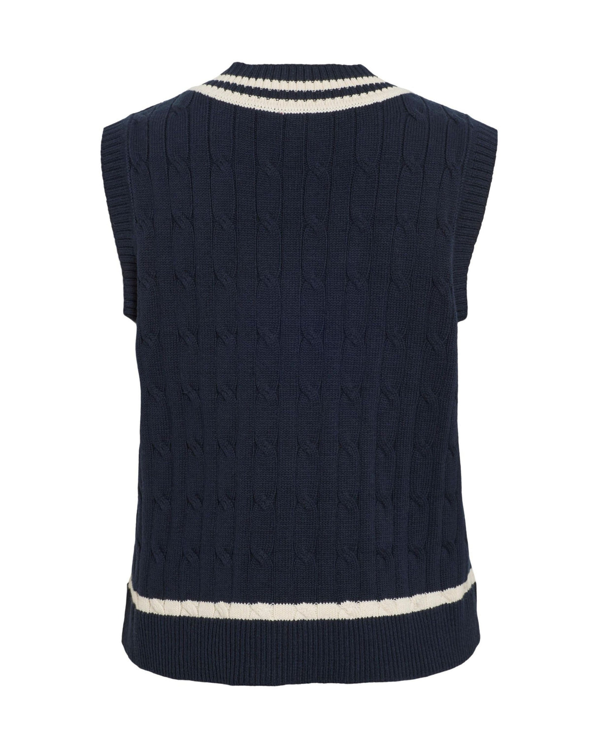 Mørkeblå - Navy Blazer/Birch - Vila - Vest - 14109923