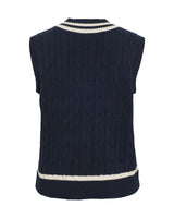 Mørkeblå - Navy Blazer/Birch - Vila - Vest - 14109923