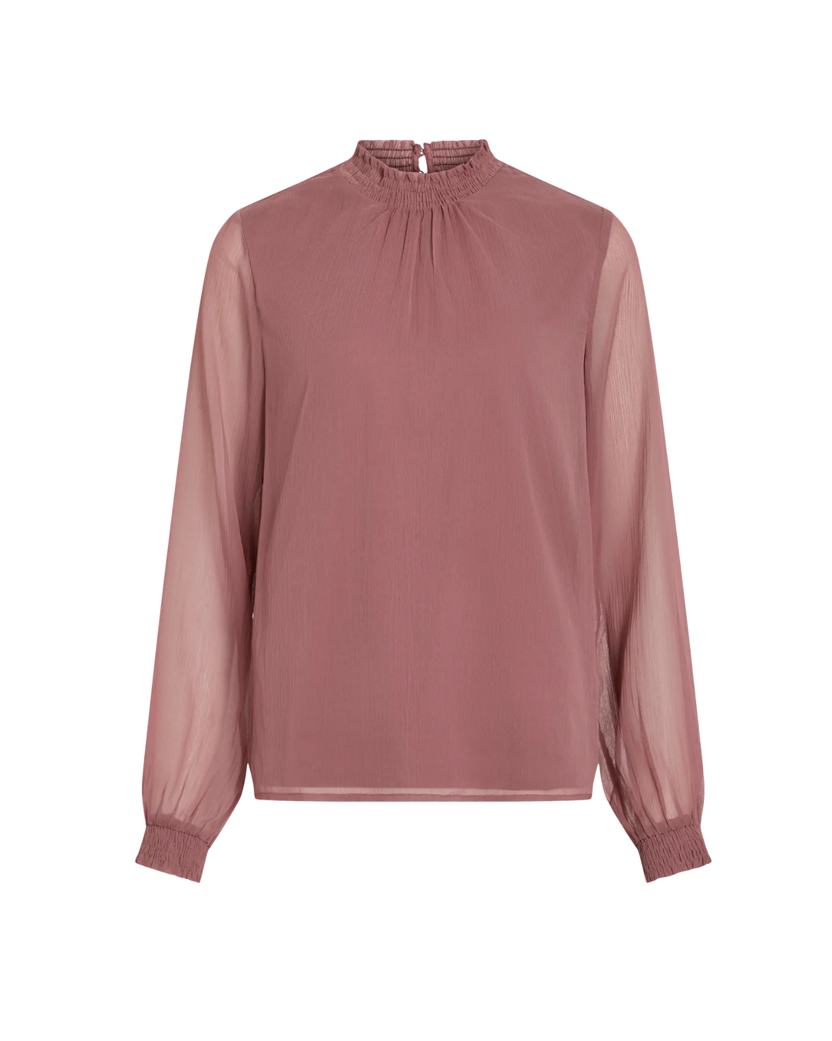 Lyserød - Rose Brown - Vila - Bluse - 14111259