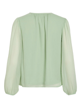 Smoke Green Bluse fra VILA - 14113007