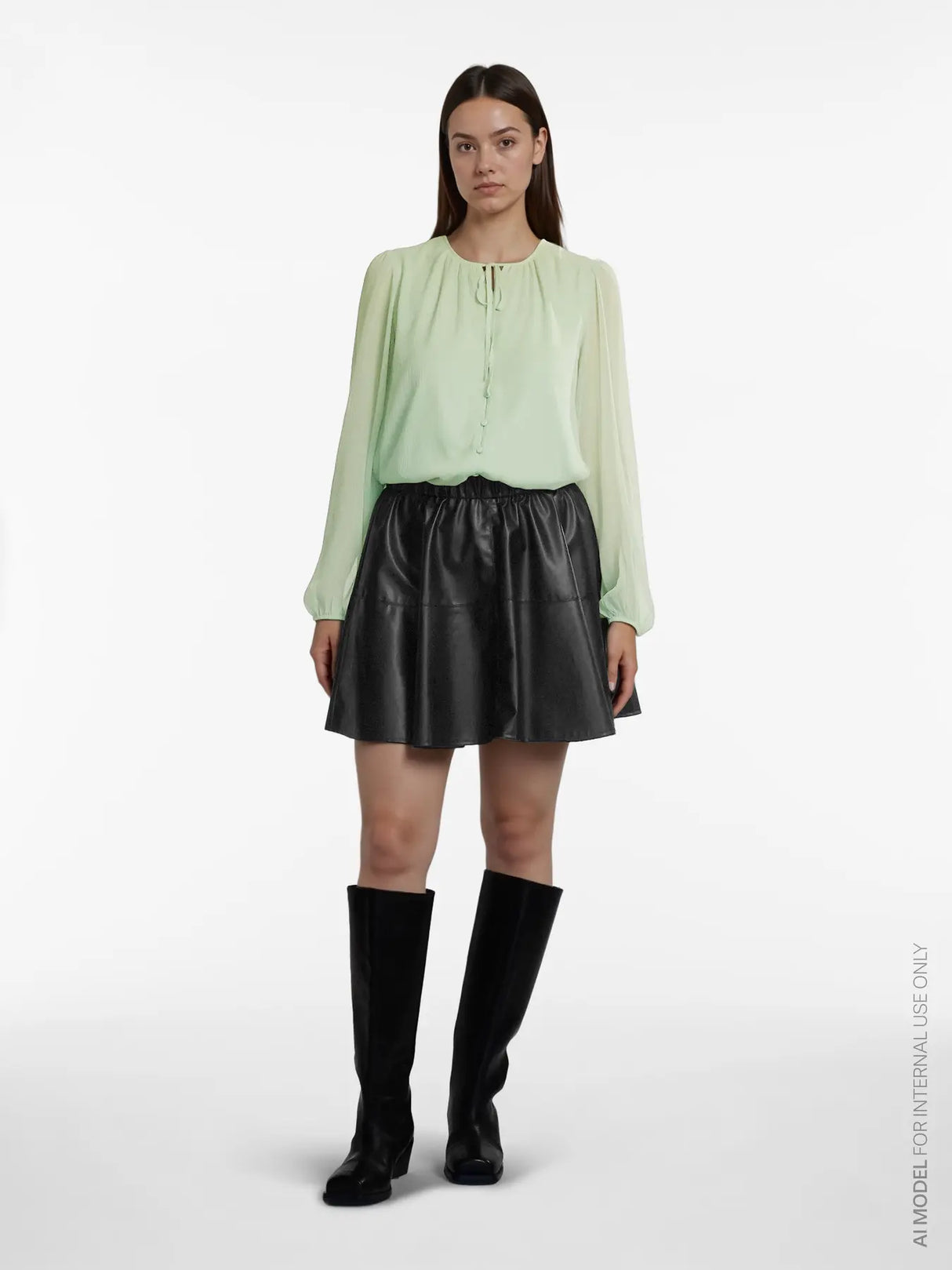 Smoke Green Bluse fra VILA - 14113007