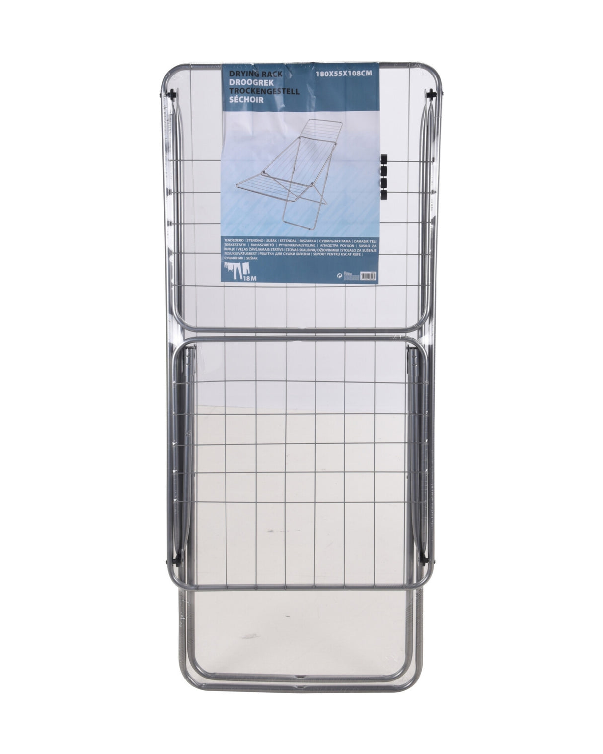 Wing dryer stand 18m - silver