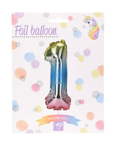 Folie ballon 40 cm 1 stk tal ballon