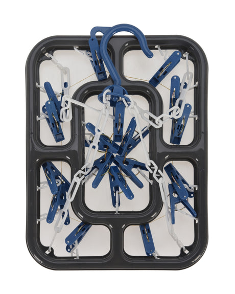 Tørreophæng med 18 klemmer