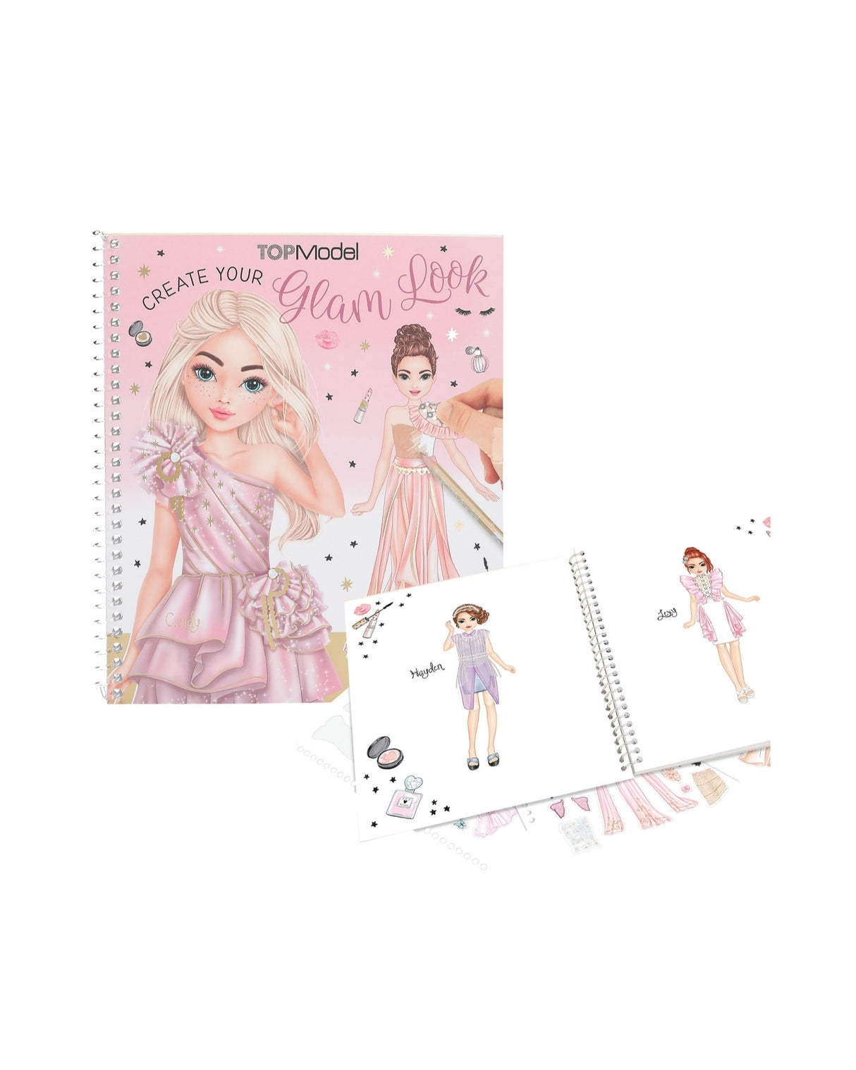 TOPModel Dress Me Up Stickers Malebog GLAM LOOK