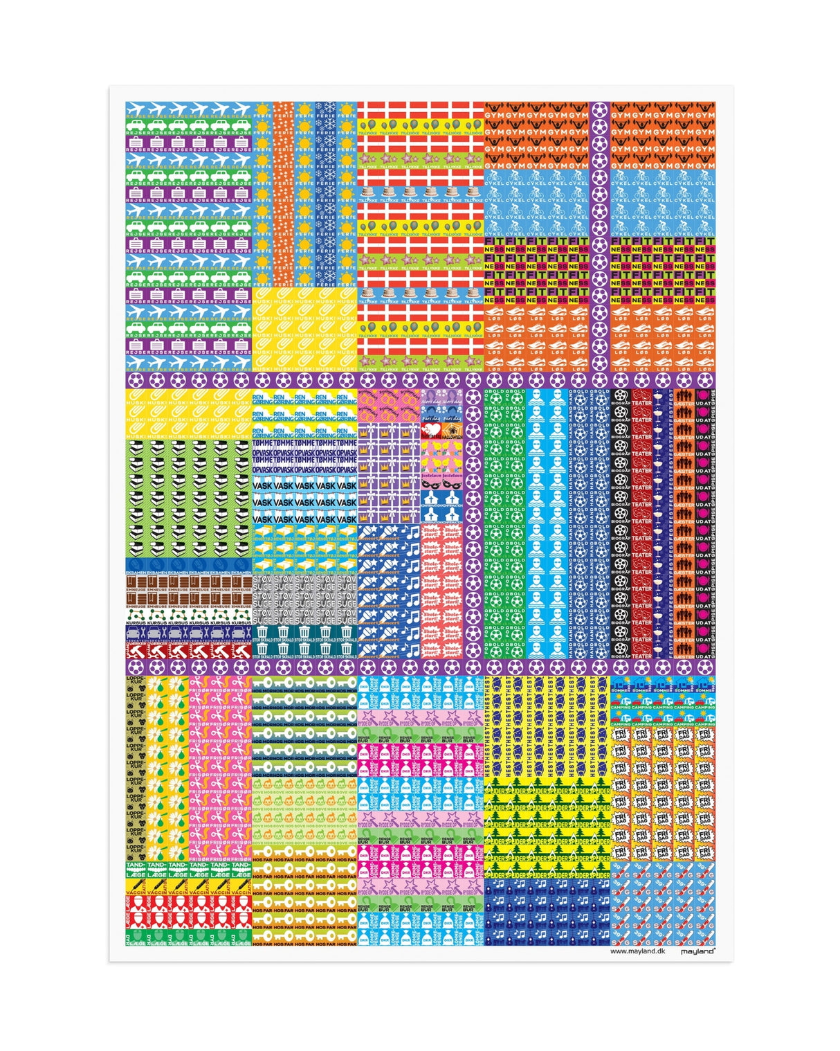 Studie Familiekalender Otto Dickmeiss & Lilja Scherfig A3