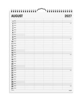 Familie kalender Black and White 5 kol. 2027
