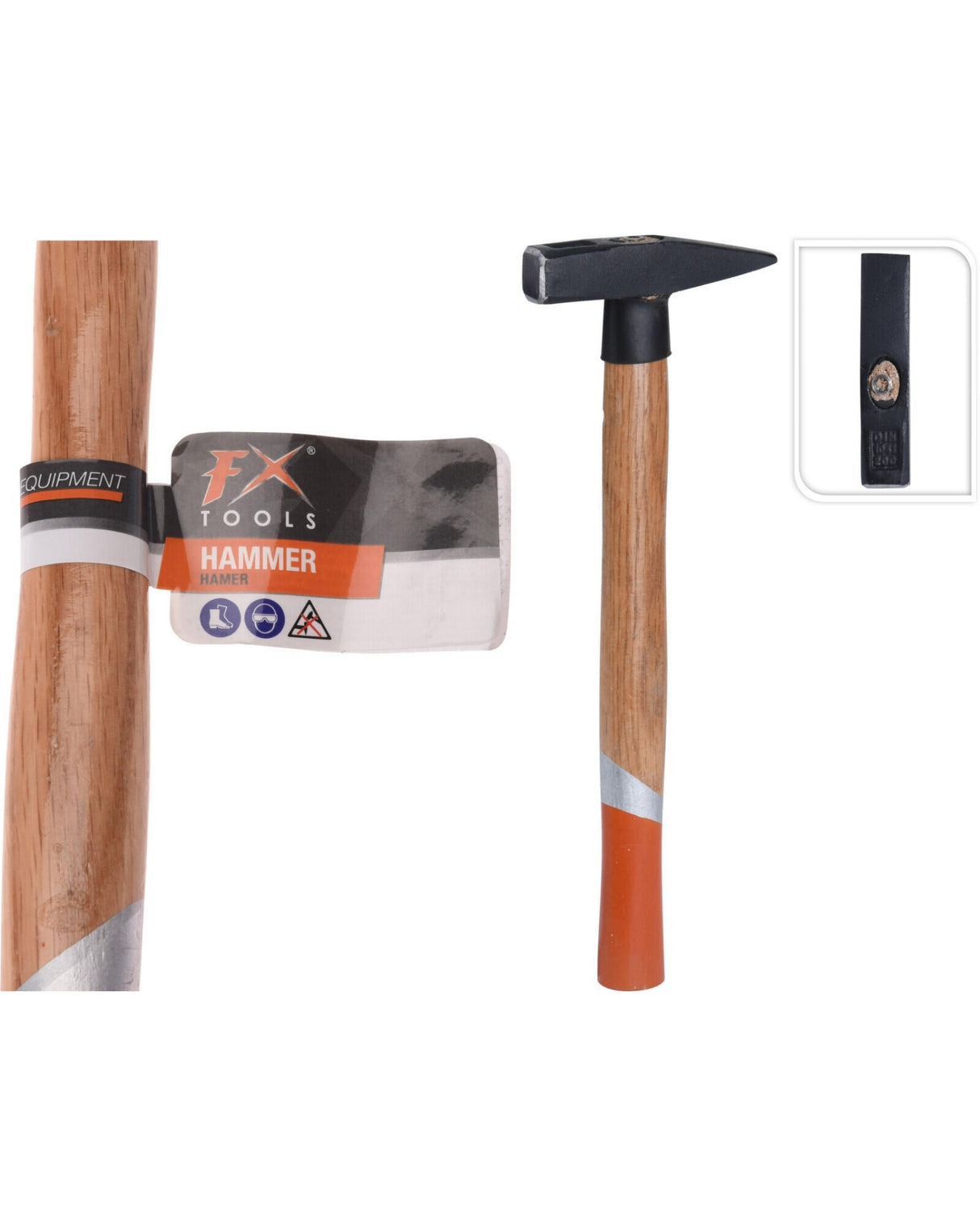 Hammer med træ håndtag