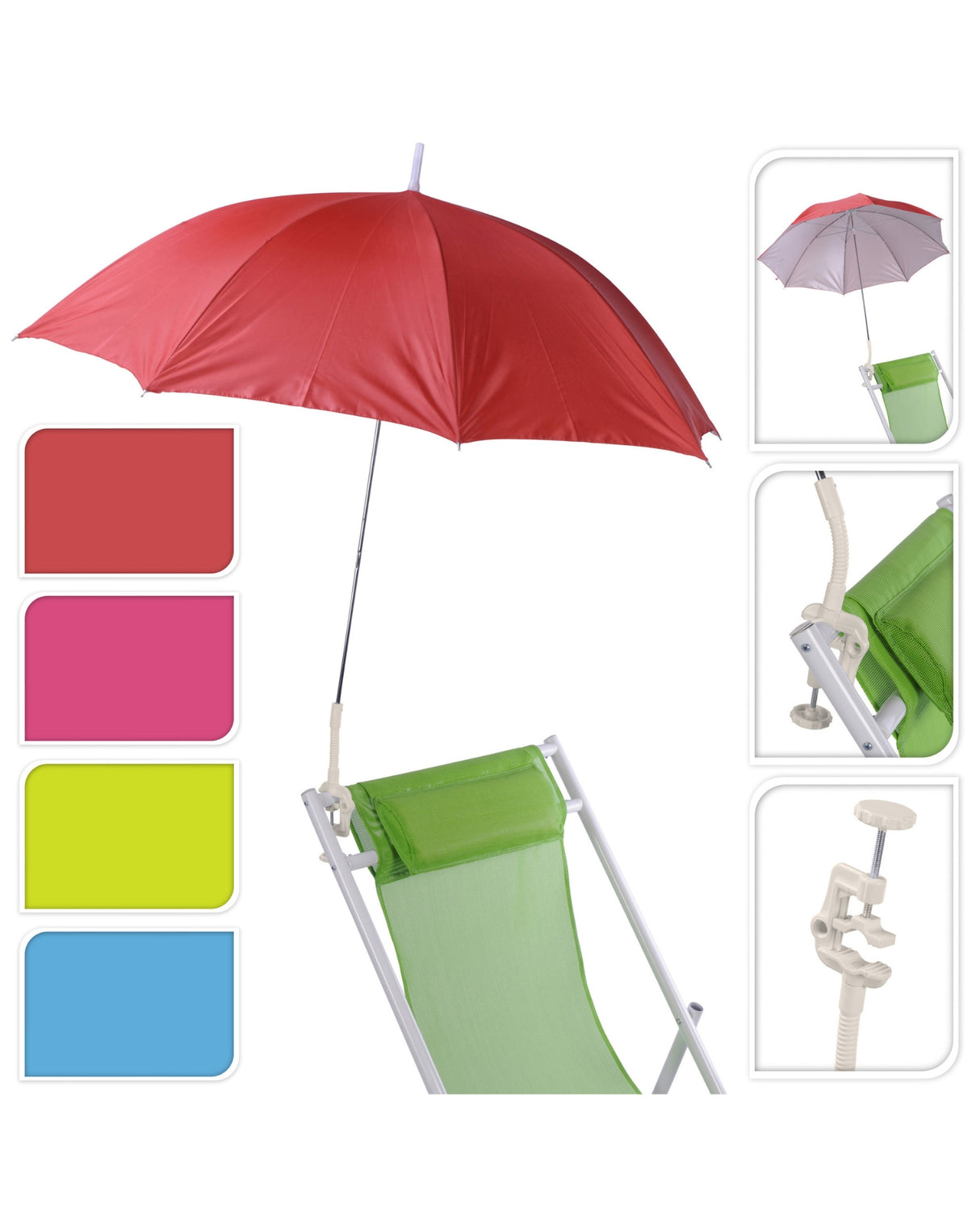 Parasol til rækværk