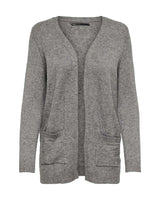 Grå - medium gray melange - Only - strik cardigan - 15174274