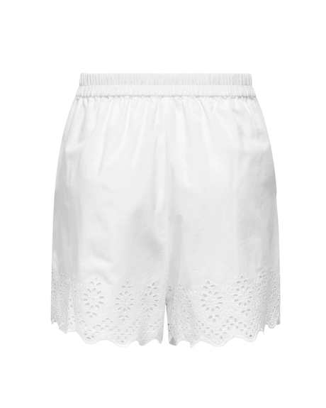 Hvid - Bright White - Only - Shorts - 15313167