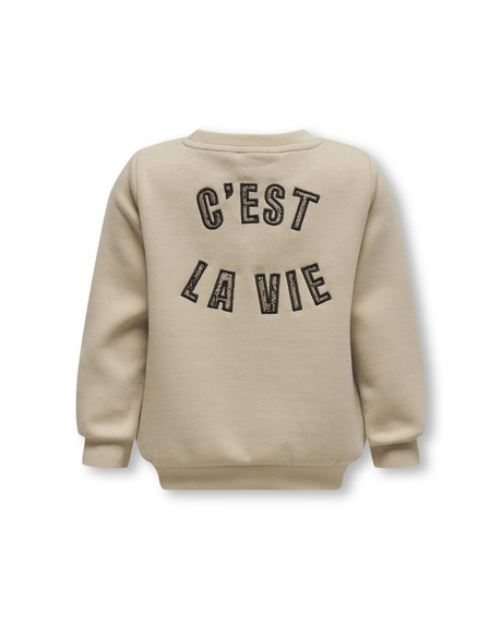 Beige - Humus - Only - Sweatshirt - 15334219