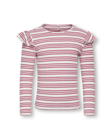 Rød - Cloud Dancer/Rose Wine - Only - Bluse - 15337713