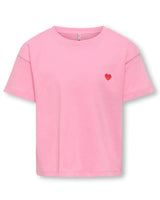 Pink - Magenta - Kids ONLY - T-shirt - hjerte - 15347634