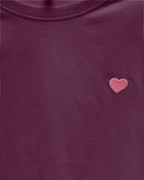 Lilla - Mauve Wine - Kids ONLY - T-shirt - hjerte - 15347634