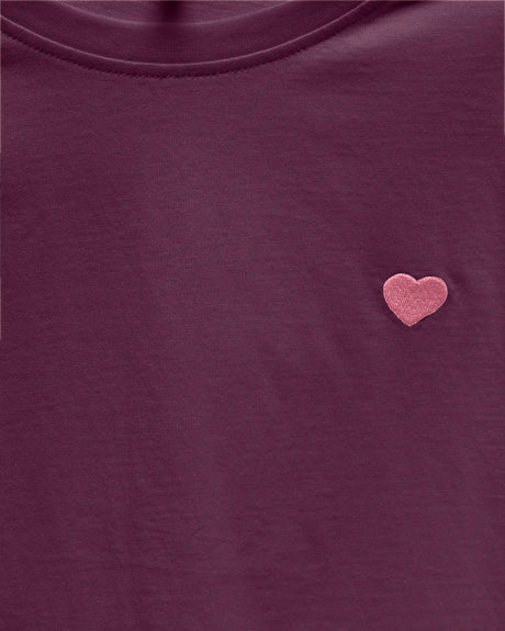 Lilla - Mauve Wine - Kids ONLY - T-shirt - hjerte - 15347634