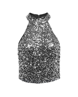 Sølv - silver - JDY - paillette top - 15352965
