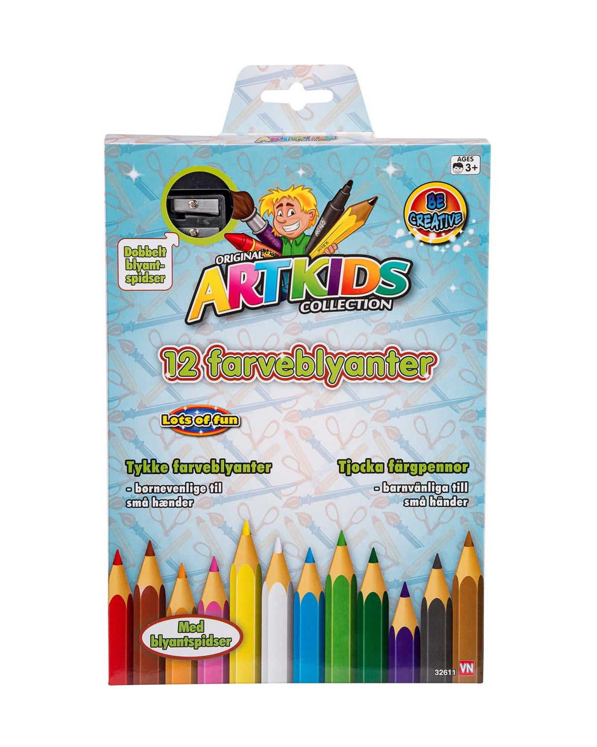 Farveblyanter 12 stk tykke
