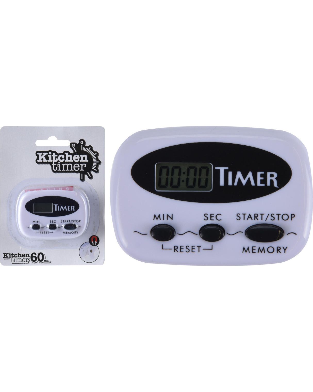 Æggeur digitalt - hvid