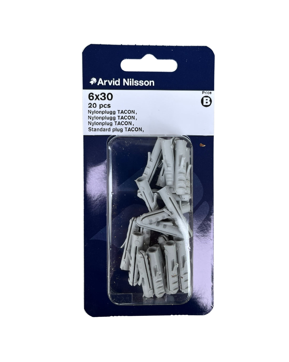 Plug tacon 6X30 nylon 20 pcs