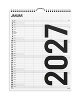 Familie kalender Black and White 5 kol. 2027