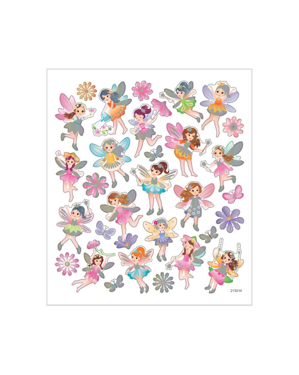 Klistermærker feer, 15x16,5cm - 1 ark