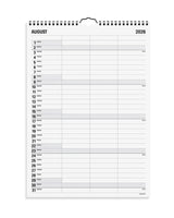 Familiekalender 2026 Black and white 3 kolonner - Fra Mayland