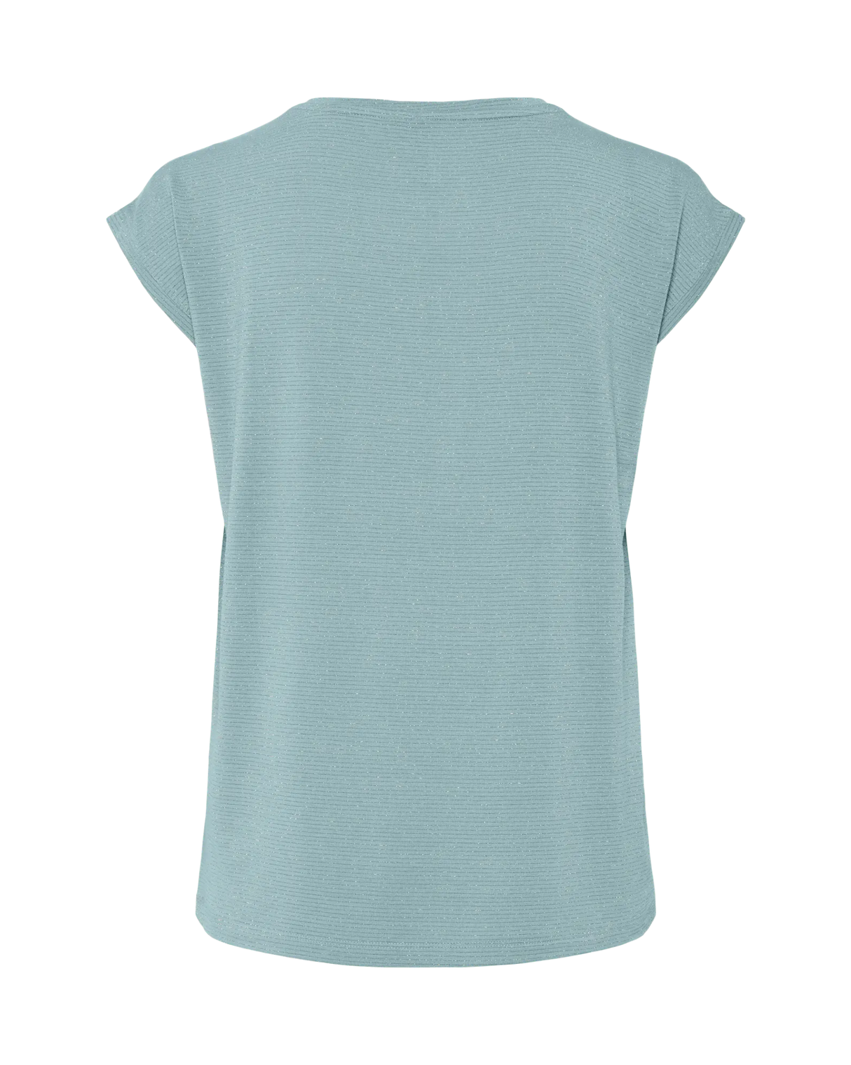 Aqua - Cloud blue -  Pieces - Bluse med guld striber - 17078572