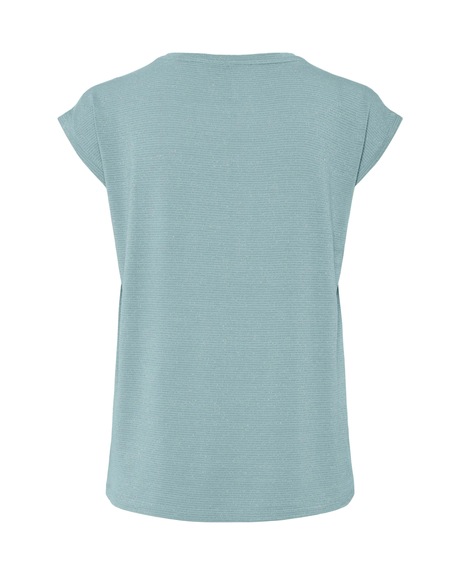 Aqua - Cloud blue -  Pieces - Bluse med guld striber - 17078572