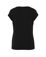 Sort - Black - Pieces - Bluse med guld striber - 17078572