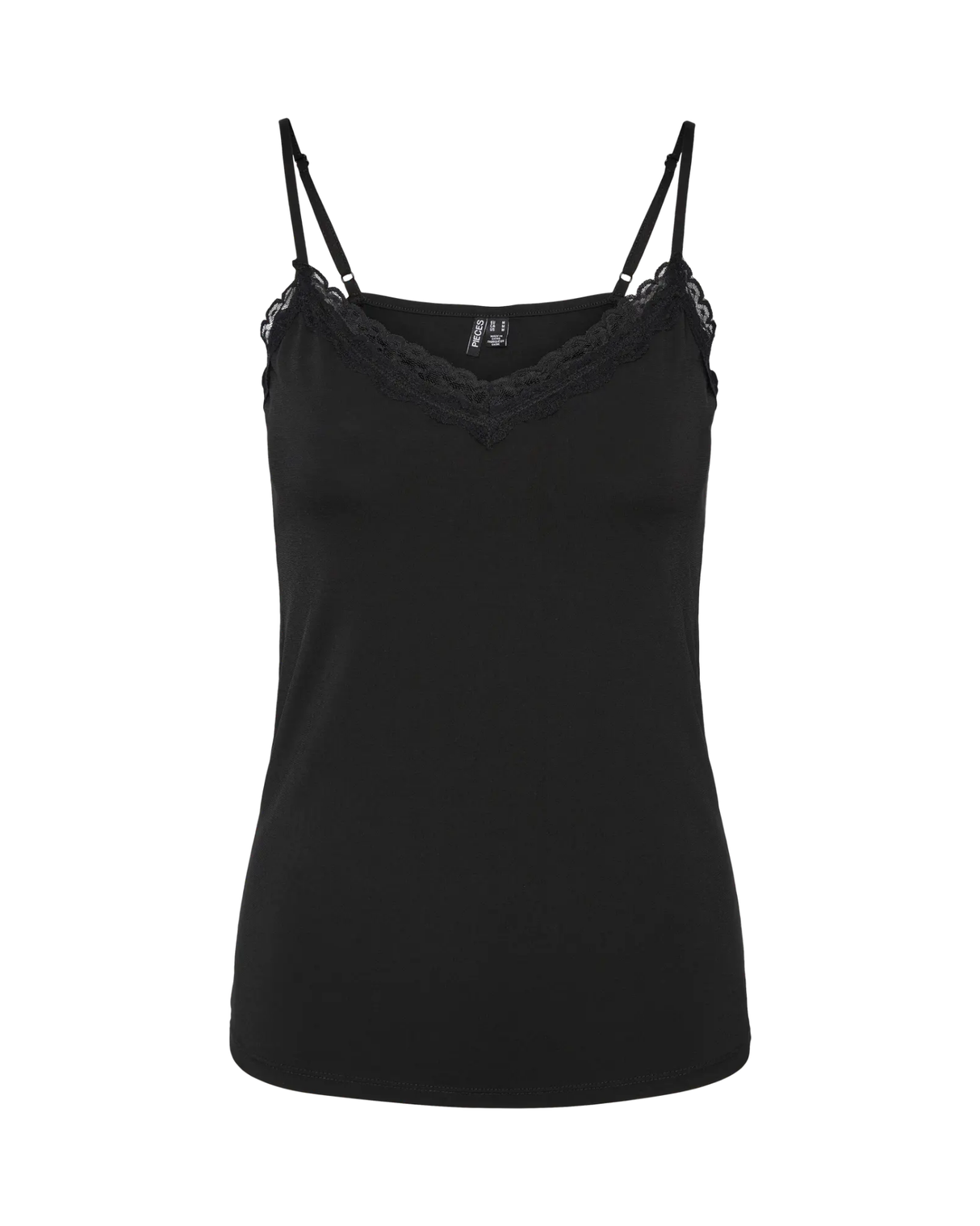 Sort - Black - Pieces - Tanktop - 17087739