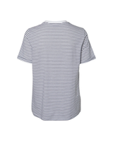 Hvid - Bright White - Pieces - T-shirt - med striber - 17093747