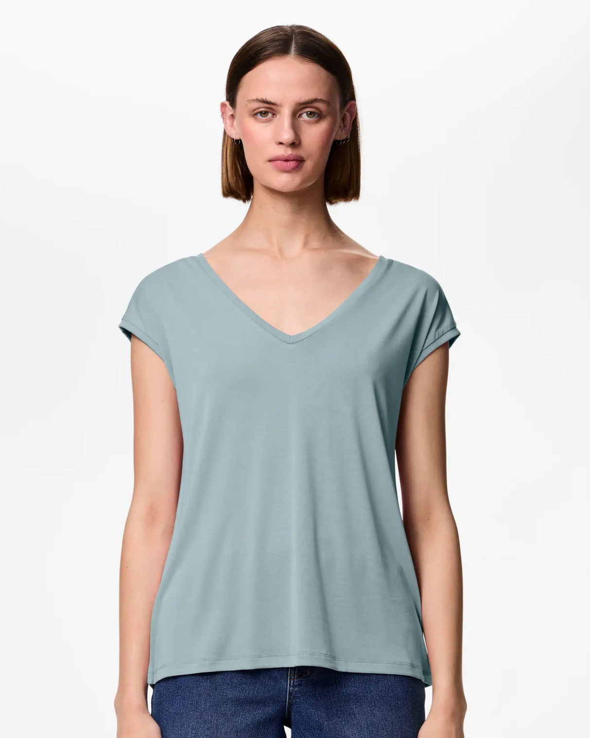 Blå - cloud blue - Pieces t-shirt - 17095260