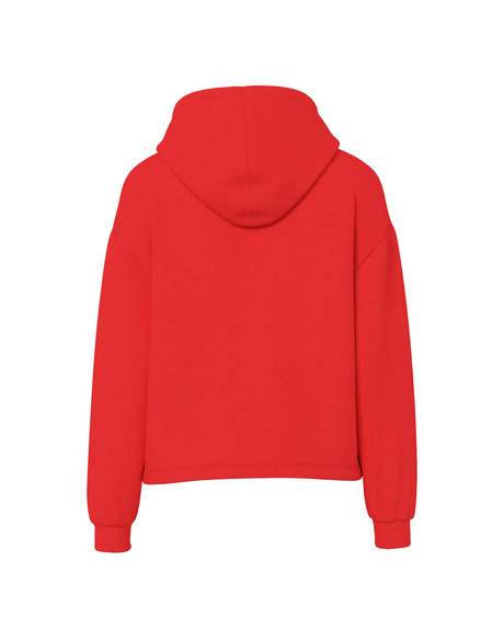 Rød - Poppy Red - Pieces - Hoodie - 17113437