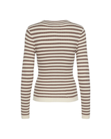 Brun - Fossil/Birch - pieces - Bluse - 17115047