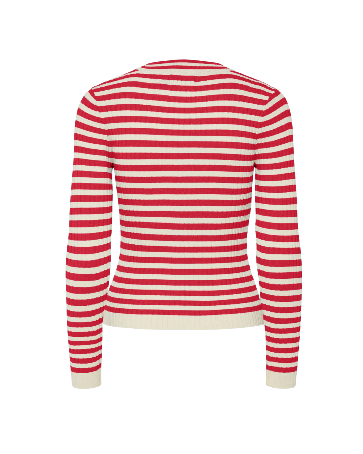 Rød - Lollipop - Pieces - Bluse - med striber - 17115047