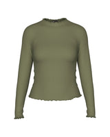 Grøn - Deep Lichen Green - Pieces - Bluse - 17120084