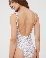 Hvid PIECES badedragt - 17121115