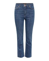 Mellemblå denim PIECES stretchy jeans - 17127360