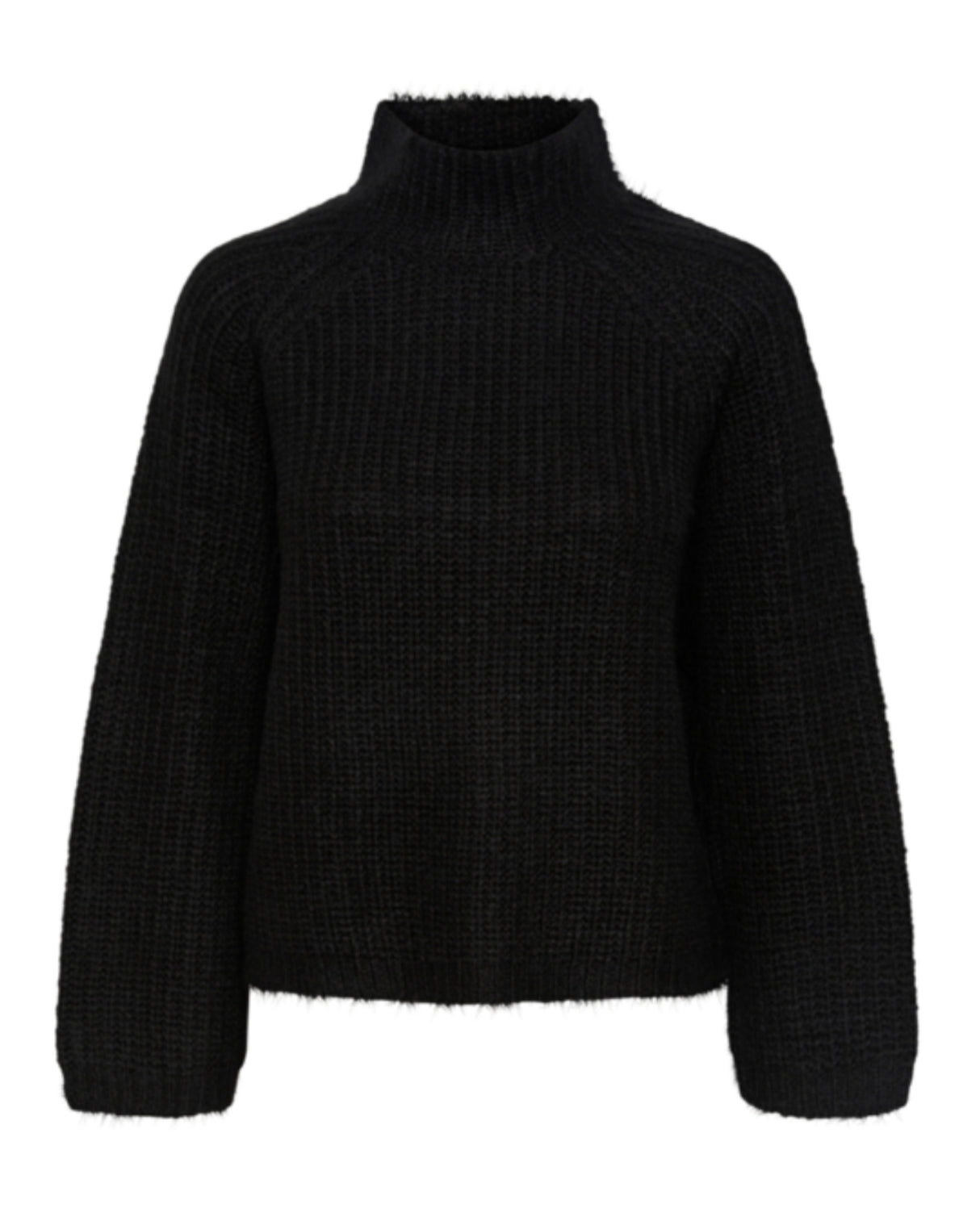 Sort - black - Pieces - Strik trøje - 17128212