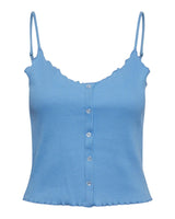 Lyseblå - Marina - PIECES - rib - top - 17132877