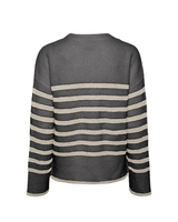 Grå - Dark Grey Melange - Pieces - Strik - 17136138