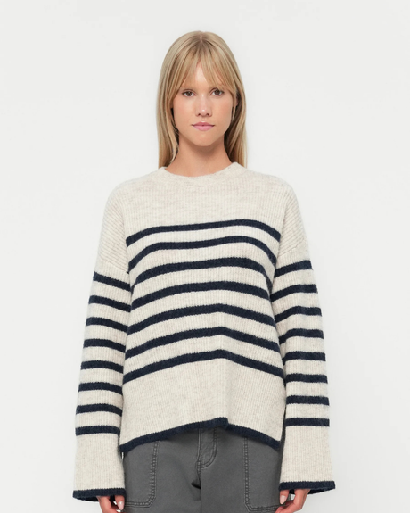 Grå - Whitecap Gray/Navy - Pieces - Strik - 17136138