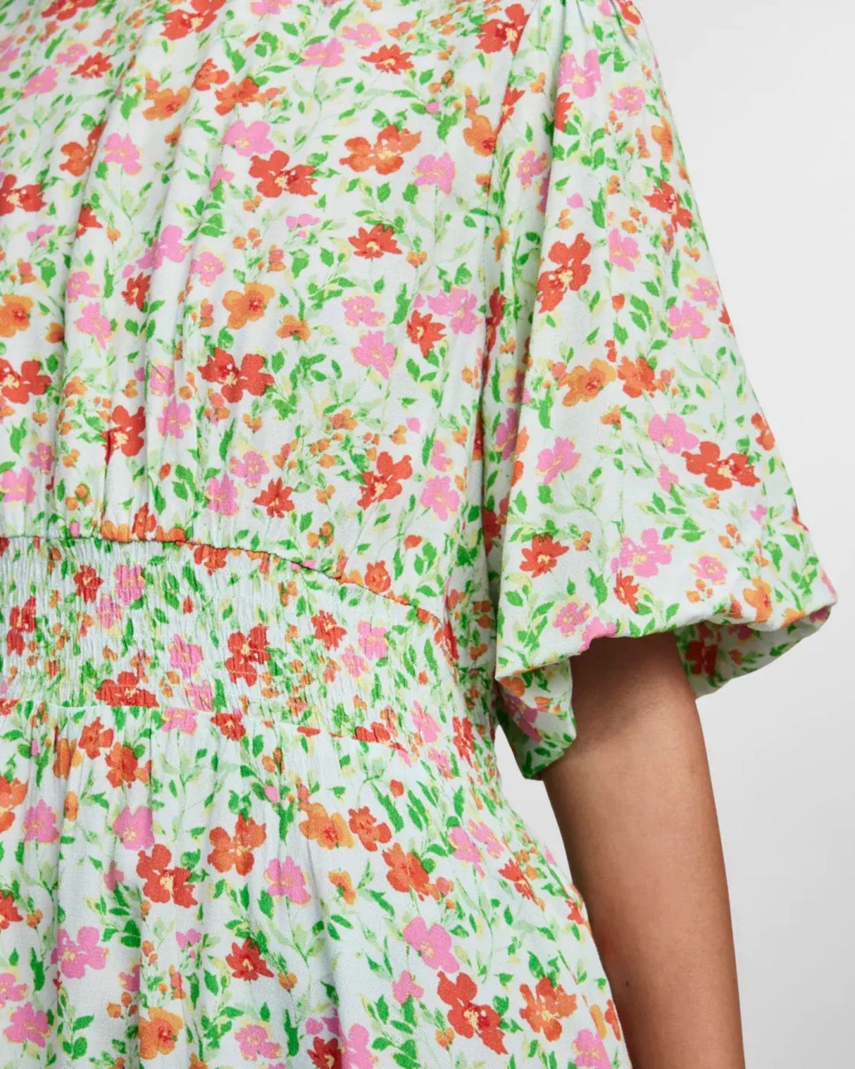 Green - Fair aqua - PIECES - floral - dress - 17137962