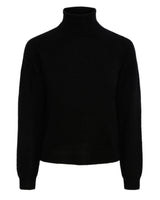 Sort - black  - Pieces - Strik bluse - 17139792