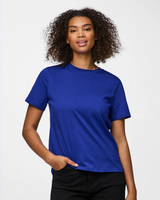Blå - Mazarine Blue - Pieces - T-shirt - 17140802