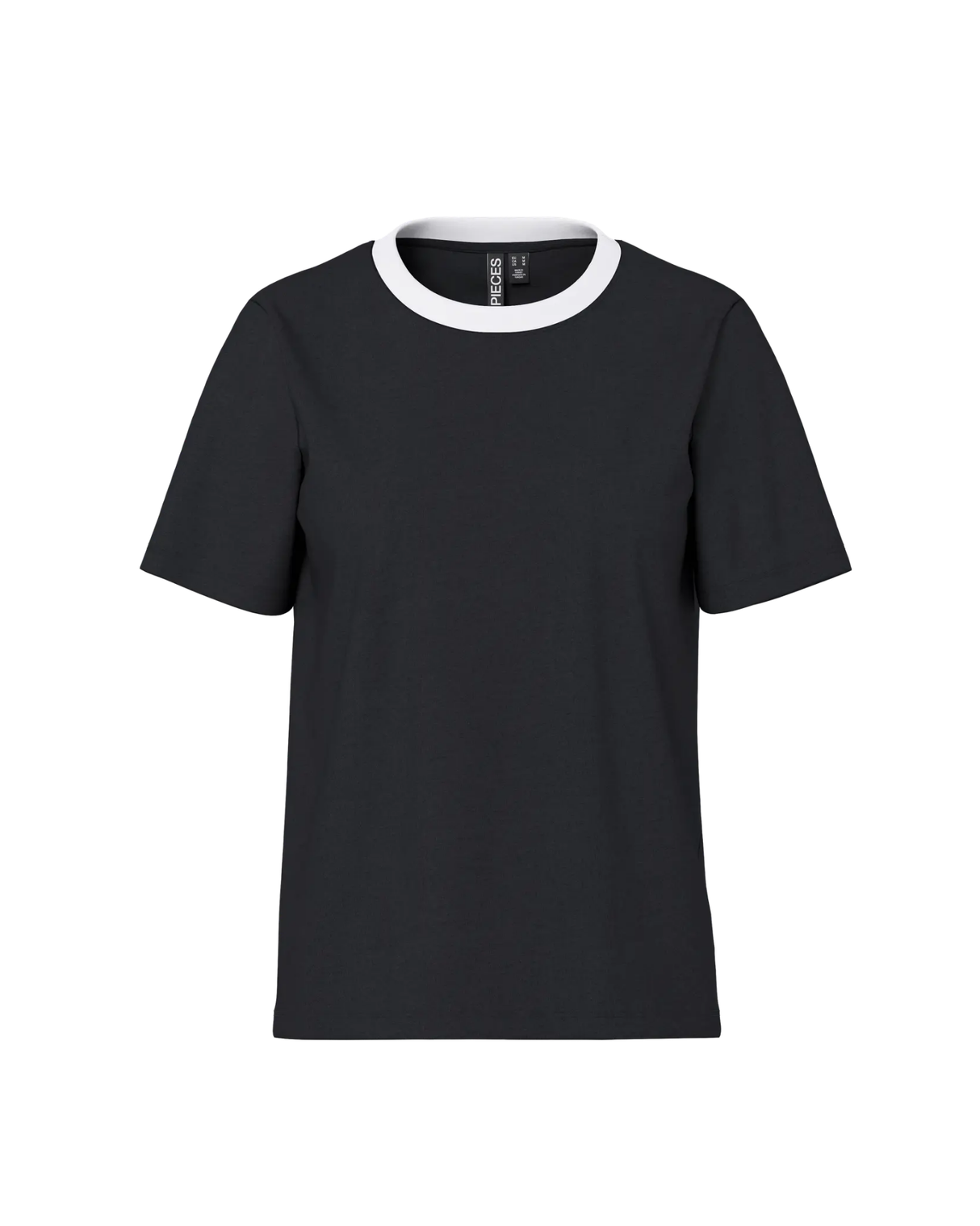 Sort - Black - Pieces - T-shirt - 17140802
