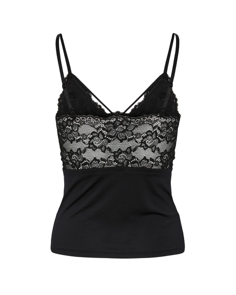 Sort - Black - Pieces - Top - Med blonder - 17143429