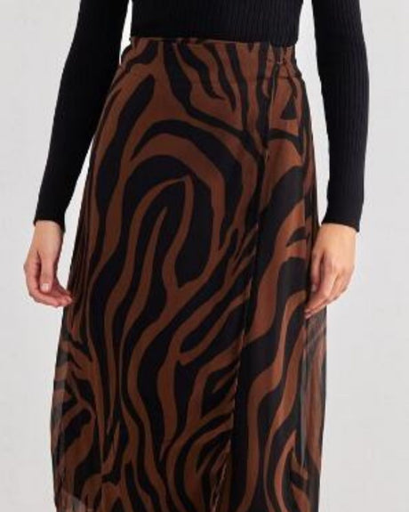 Brun/sort - Mustang - PIECES - nederdel - print - 17145935